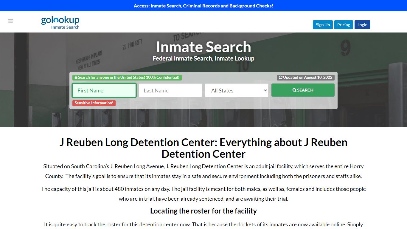 J Reuben Long Detention Center, J Reuben Long Detention ...